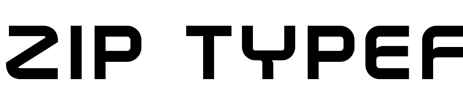 Zip Typeface Bold Yazı tipi ücretsiz indir